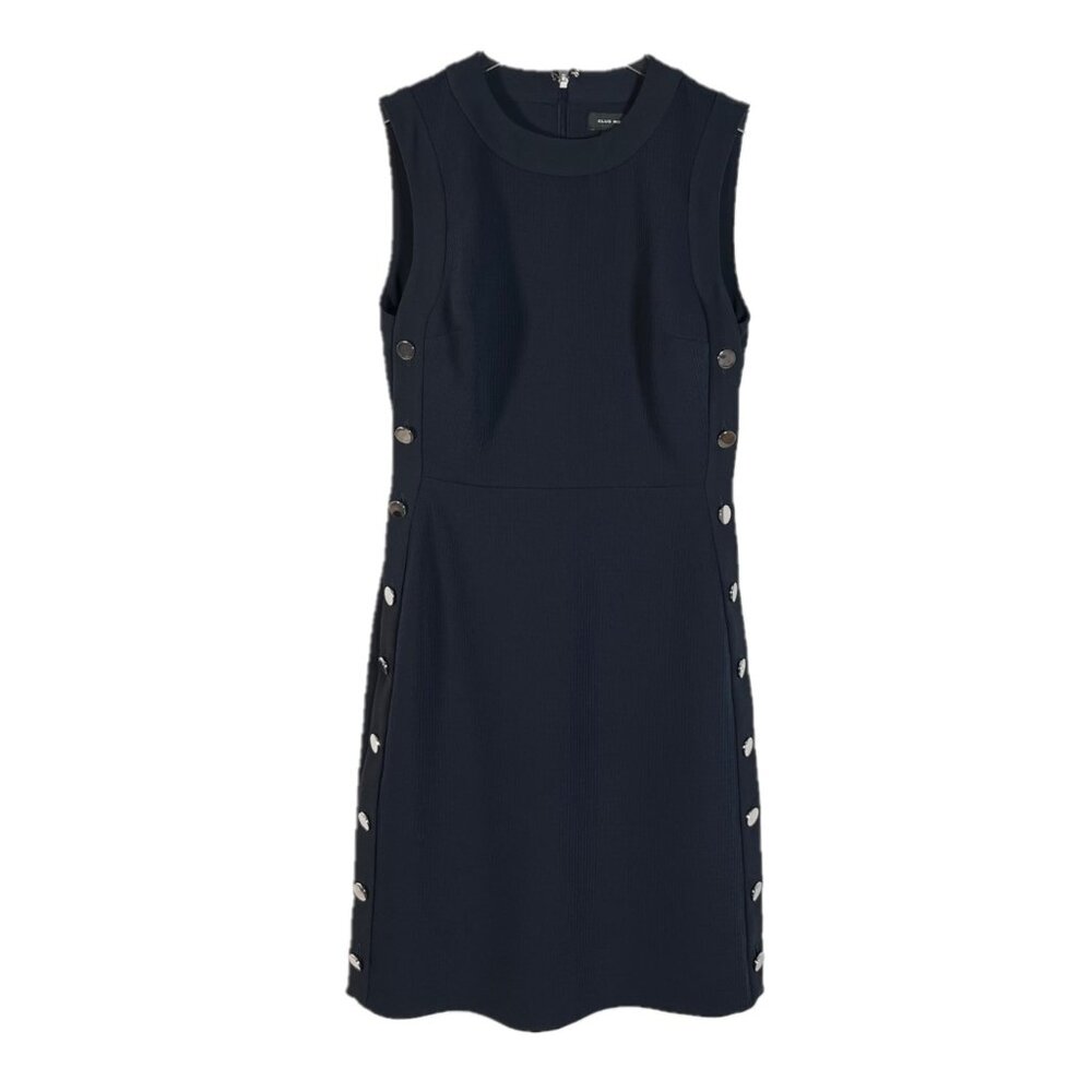 Club Monaco Navy Button Sheath Dress Size 00